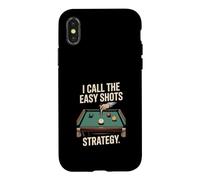 Je Prends Les Coups Faciles Et La Stratégie Billard Coque pour iPhone X/XS