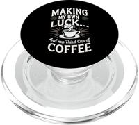 Je prépare ma Propre Chance et ma troisième Tasse de café PopSockets PopGrip pour MagSafe