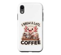 Je prépare Un Petit café, Un Axolotl Amusant, Un Barista Mignon. Coque pour iPhone XR