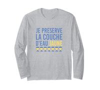 Je préserve la Couche d’Eau Jaune Humour apéro Manche Longue