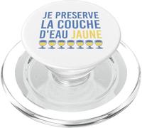 Je préserve la Couche d’Eau Jaune Humour apéro PopSockets PopGrip pour MagSafe