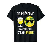 Je préserve la Couche d'eau Jaune Pastis Humour apéro T-Shirt