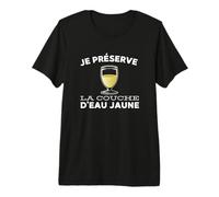 Je préserve la Couche d'eau Jaune T-Shirt Haut de Gamme