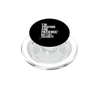 Je Prie pour la Patience, mais Vous êtes Tous en Train de la Tester, Christian PopSockets PopGrip pour MagSafe