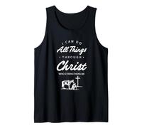 Je Puis Tout par Le Christ Verset Biblique Foi Shirt Débardeur