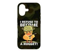 Je Refuse de Devenir Une pépite ! Poulet Kawaii armé hilarant Coque pour iPhone 17