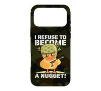 Je Refuse de Devenir Une pépite ! Poulet Kawaii armé hilarant Coque pour iPhone 17 Pro Max