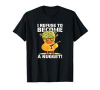 Je Refuse de Devenir Une pépite ! Poulet Kawaii armé hilarant T-Shirt