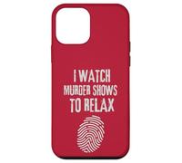 Je Regarde des ÉMISSIONS MEURTRIÈRES pour ME DÉTENDRE - Fun True Crime Lovers Coque pour iPhone 12 Mini