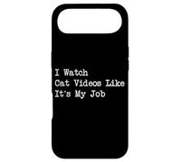 Je Regarde des vidéos de Chats comme It's My Job Funny Cat Video Apparel Coque pour iPhone Air
