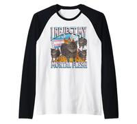 Je rejette ma chair mortelle drôle de chat trans LGBTQ Meme Bootleg Manche Raglan