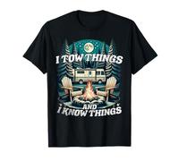 Je remorque des Choses et Je Sais des Choses Funny RV Camping Forest T-Shirt