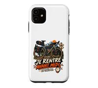 Je Rentre Avant Midi en Théorie Humour Gravel Cycliste Coque pour iPhone 11