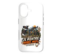 Je Rentre Avant Midi en Théorie Humour Gravel Cycliste Coque pour iPhone 17