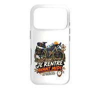 Je Rentre Avant Midi en Théorie Humour Gravel Cycliste Coque pour iPhone 17 Pro
