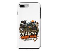 Je Rentre Avant Midi en Théorie Humour Gravel Cycliste Coque pour iPhone 7 Plus/8 Plus