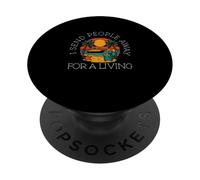 Je renvoie des Gens pour Gagner Leur Vie | des employés drôles d'agences de Voyages PopSockets PopGrip Adhésif