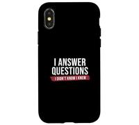 Je réponds aux questions Je ne sais pas que je savais que les joueurs de nuit Trivia Coque pour iPhone X/XS