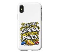 Je Respecte La Cotation J'Ai Juste des Doutes Escalade Bloc Coque pour iPhone X/XS