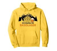 Je Reste dans Un entrepôt de Base - Alpiniste, Randonneur, Montagne et bière Sweat à Capuche