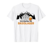 Je reste dans un entrepôt de base - Alpiniste, randonneur, montagne et bière T-Shirt