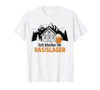 Je reste dans un entrepôt de base - Alpiniste, randonneur, montagne et bière T-Shirt