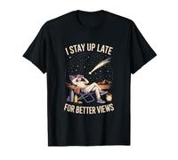Je Reste Debout Tard pour De Meilleures Vues T-Shirt Graphique avec Valeur