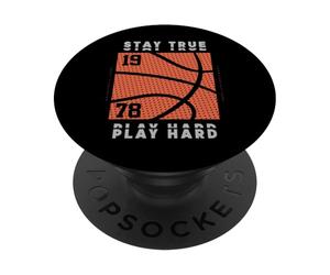 Je Reste fidèle et Travaille Dur pour Que Mon équipe de Basket-Ball puisse Gagner Le Match PopSockets PopGrip Adhésif