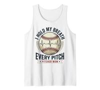 Je retiens Mon Souffle à Chaque Lancer, Maman, Baseball Débardeur
