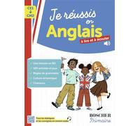 Je réussis en anglais (N.E. 2025) Boscher - Christopher James - Belin Éducation - Livre CD - Méthode de langue CD