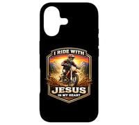 Je Roule avec Jésus dans Mon cœur Dirt Bike Rider Motocross MX Coque pour iPhone 17