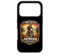 Je Roule avec Jésus dans Mon cœur Dirt Bike Rider Motocross MX Coque pour iPhone 17 Pro