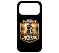 Je Roule avec Jésus dans Mon cœur Dirt Bike Rider Motocross MX Coque pour iPhone 17 Pro Max