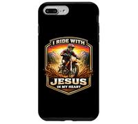 Je Roule avec Jésus dans Mon cœur Dirt Bike Rider Motocross MX Coque pour iPhone 7 Plus/8 Plus