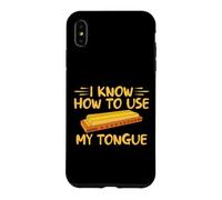 Je Sais Comment Utiliser Mon Harmonica Amusant Tongue Coque pour iPhone XS Max