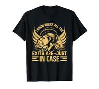 Je Sais où se trouvent Toutes Les Sorties Juste dans L'Agent de Bord de Cas T-Shirt