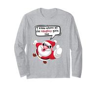 Je Sais où vivent Les vilaines Filles Manche Longue, Unisexe pour Adultes, Gris Chiné, XL