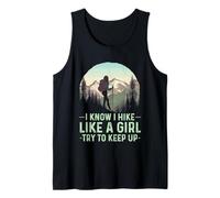 Je Sais Que Je Fais de la randonnée comme Une Fille, essaie de Suivre Une randonnée rétro Amusante Débardeur