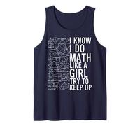Je sais que je fais les maths comme une fille essaie de rester drôle Débardeur