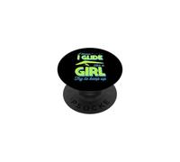 Je Sais Que Je Glisse comme Une Fille, essaie de Continuer à Faire du Deltaplane PopSockets PopGrip Adhésif