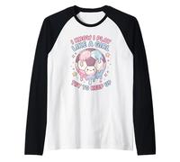 Je Sais Que Je Joue comme Une Fille, essaie de Suivre Le Football Meme Drip Manche Raglan