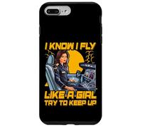 Je sais que je vole comme une fille, essaie de suivre le rythme des femmes Coque pour iPhone 7 Plus/8 Plus