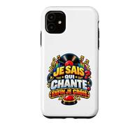 Je Sais Qui Chante Enfin Je Crois Humour Quiz Musical Coque pour iPhone 11
