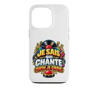Je Sais Qui Chante Enfin Je Crois Humour Quiz Musical Coque pour iPhone 13 Pro