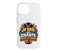 Je Sais Qui Chante Enfin Je Crois Humour Quiz Musical Coque pour iPhone 14