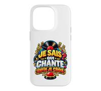 Je Sais Qui Chante Enfin Je Crois Humour Quiz Musical Coque pour iPhone 14 Pro