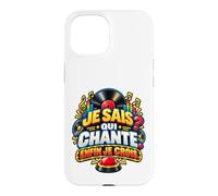 Je Sais Qui Chante Enfin Je Crois Humour Quiz Musical Coque pour iPhone 15