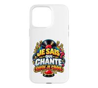 Je Sais Qui Chante Enfin Je Crois Humour Quiz Musical Coque pour iPhone 15 Pro Max