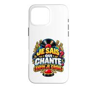 Je Sais Qui Chante Enfin Je Crois Humour Quiz Musical Coque pour iPhone 16 Pro Max