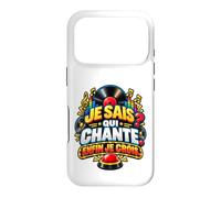 Je Sais Qui Chante Enfin Je Crois Humour Quiz Musical Coque pour iPhone 17 Pro